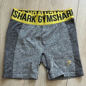 Gymshark Women’s Gray and Yellow Shorts